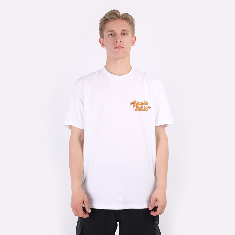 мужская белая футболка Carhartt WIP S/S Picnic In Paris T-Shirt I029932-white - цена, описание, фото 3